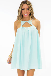 TRIANGLE FRONT DRESS - Mint - Haute & Rebellious