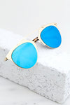 Skylar Reflective Sunglasses - SilverBlue - Haute & Rebellious
