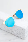 Skylar Reflective Sunglasses - SilverBlue - Haute & Rebellious