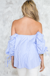 Sure Thing Puff Sleeve Picnic Top - Haute & Rebellious