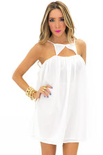 TRIANGLE FRONT DRESS - White - Haute & Rebellious