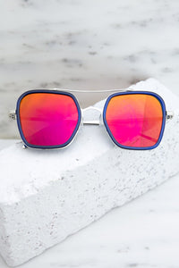 Harpers 70's Sunglasses - Orange/Pink - Haute & Rebellious