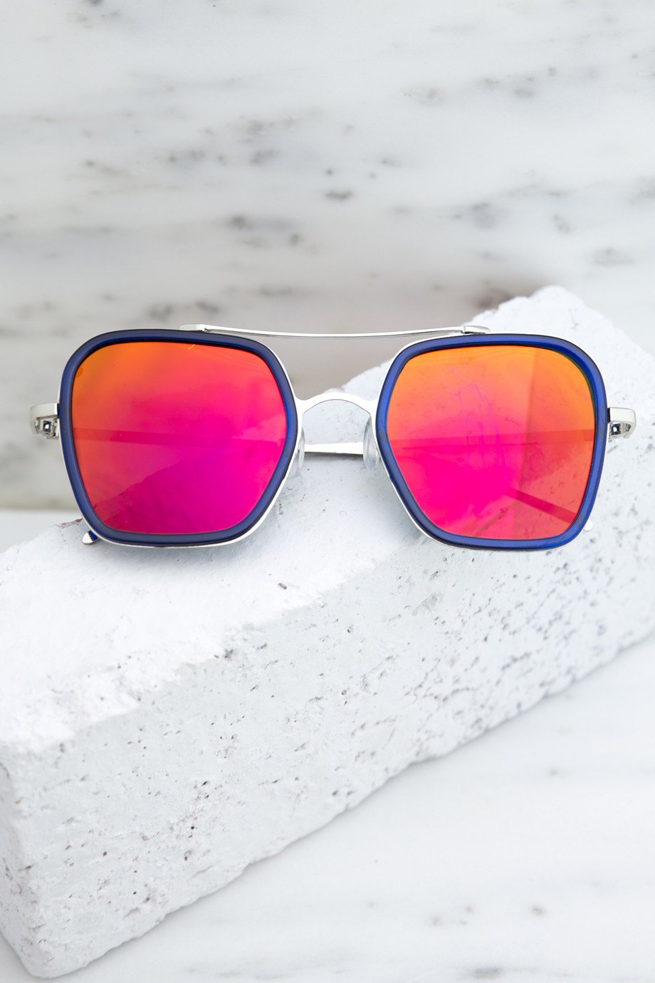 Harpers 70's Sunglasses - Orange/Pink - Haute & Rebellious