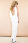 Naimon Cutout Back Maxi Dress - White - Haute & Rebellious