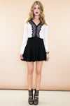 Emma Lace Trim Chiffon Blouse - Haute & Rebellious