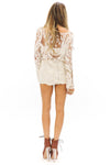 MESH CROCHET SWEATER TOP - Cream - Haute & Rebellious