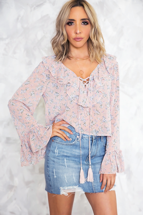 In Bloom Ruffle Blouse - Haute & Rebellious