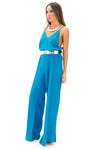 VERIL V-DETAILED JUMPSUIT - Teal - Haute & Rebellious