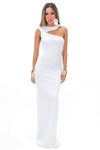 BERIN ONE SHOULDER MAXI - White - Haute & Rebellious