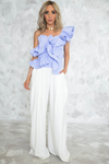 Ruffle Me One Shoulder Top - Haute & Rebellious