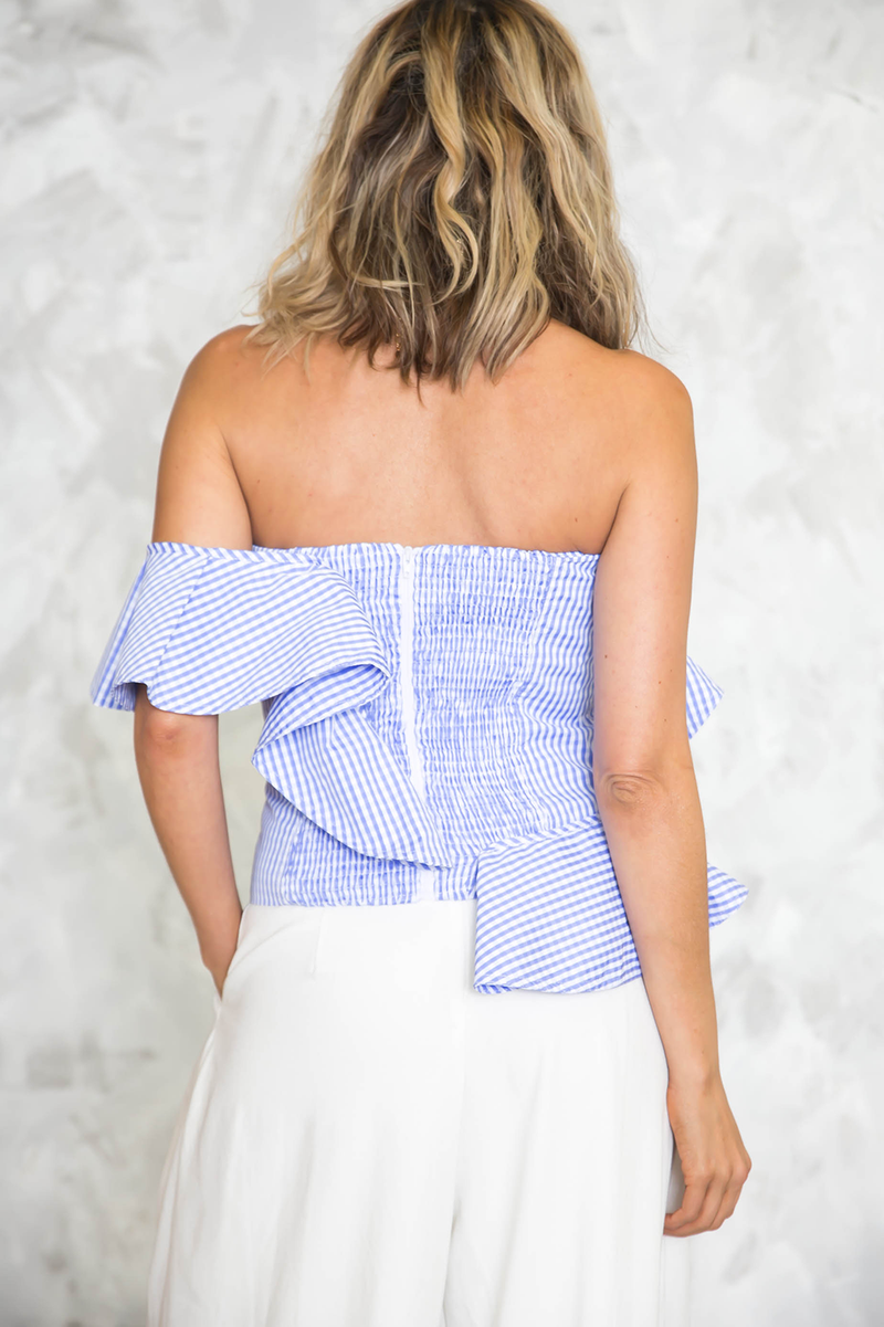 Ruffle Me One Shoulder Top - Haute & Rebellious