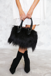 Long Faux Fur Leather Handbag - Haute & Rebellious