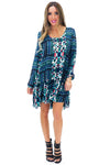 KARENA PRINT SILK DRESS - Haute & Rebellious