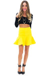 HENDRICK FLARED SKIRT - Yellow - Haute & Rebellious