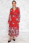 Unforgettable Floral Wrap Maxi Dress - Haute & Rebellious