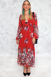 Unforgettable Floral Wrap Maxi Dress - Haute & Rebellious
