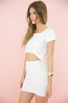 Aihana Lace Crop Top - White - Haute & Rebellious