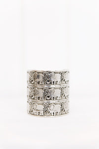 Bengali Metal Boho Cuff - Silver - Haute & Rebellious