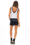 DRAKE CONTRAST BINDING TANK TOP - White - Haute & Rebellious