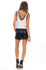 DRAKE CONTRAST BINDING TANK TOP - White - Haute & Rebellious