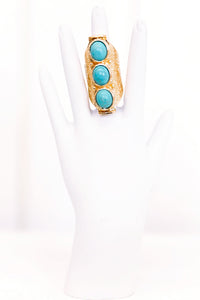 Nahla Turq Stone Large Ring - Haute & Rebellious