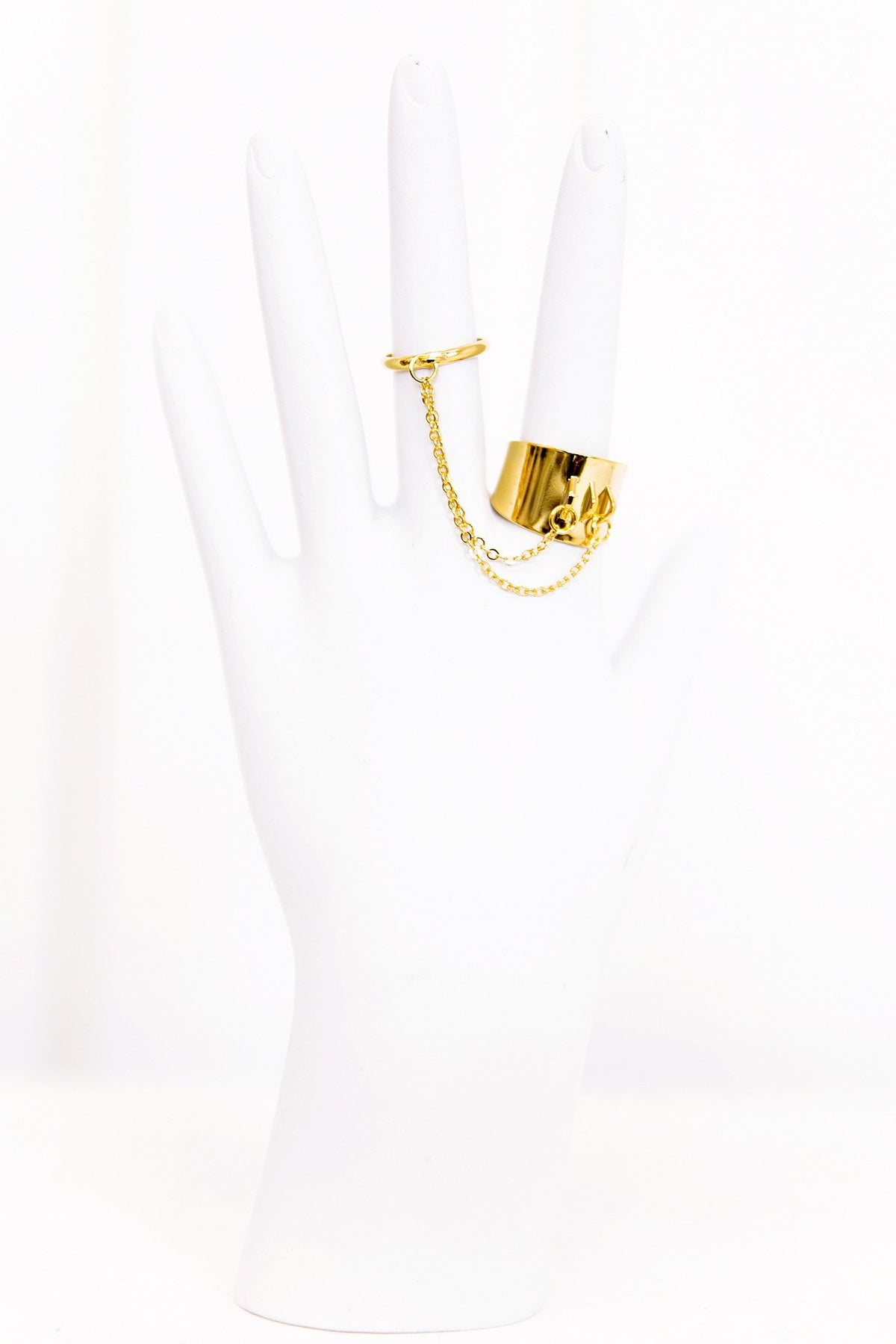 Gold Chain Connector Ring - Haute & Rebellious