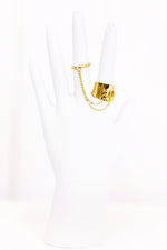 Gold Chain Connector Ring - Haute & Rebellious