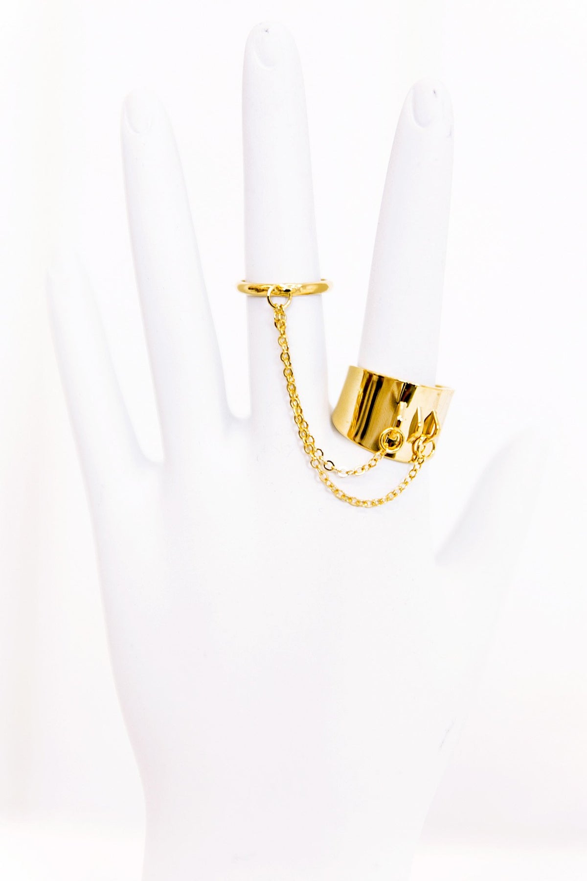 Gold Chain Connector Ring - Haute & Rebellious