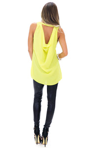 NELIA RHINESTONE DETAIL TOP - Lime - Haute & Rebellious