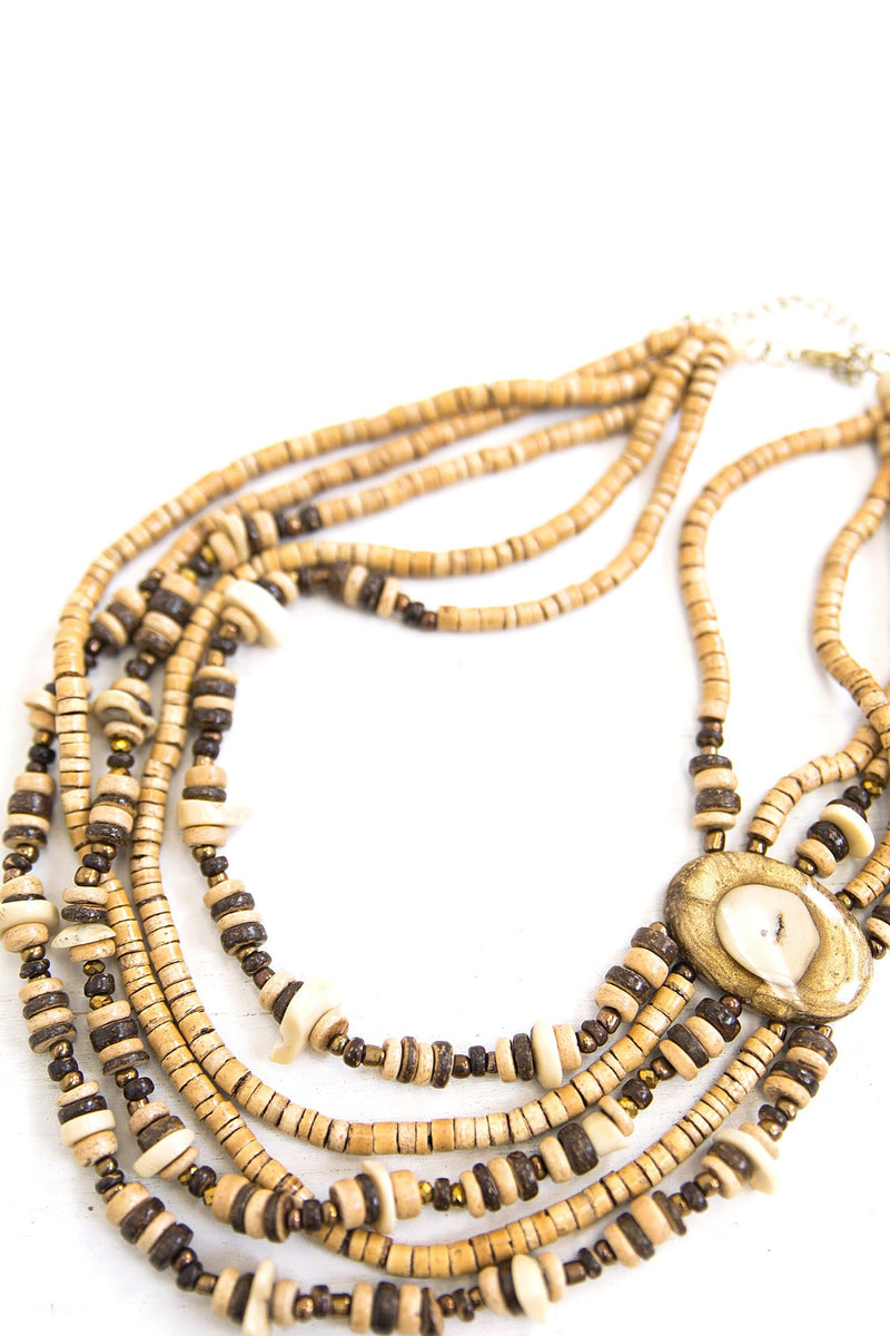 Isla Layered Beaded Necklace - Haute & Rebellious