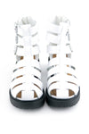 HESSON PLATFORM CHUNK SANDAL - White - Haute & Rebellious