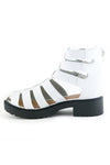 HESSON PLATFORM CHUNK SANDAL - White - Haute & Rebellious