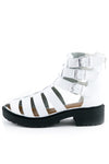 HESSON PLATFORM CHUNK SANDAL - White - Haute & Rebellious
