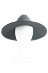 Litah Flat Brim Hat - Grey - Haute & Rebellious
