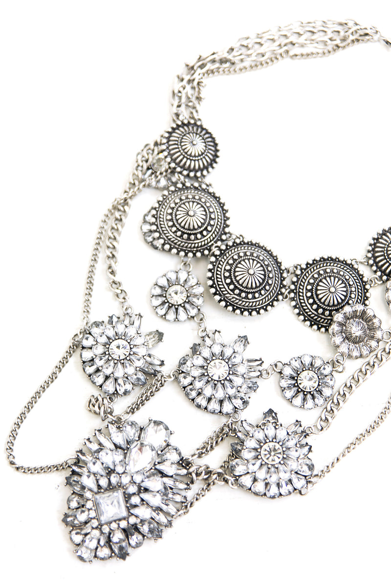 Veda Metal Statement Necklace - Haute & Rebellious