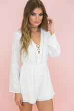 Gigi Bell Sleeve Romper - Haute & Rebellious