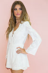 Gigi Bell Sleeve Romper - Haute & Rebellious