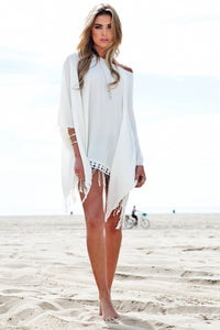 Lennoh Fringe Poncho Top - Haute & Rebellious