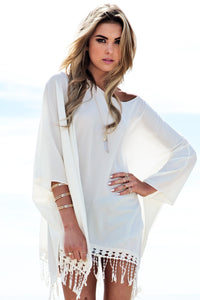 Lennoh Fringe Poncho Top - Haute & Rebellious