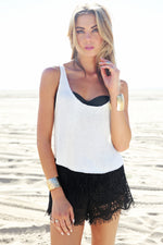 Playa Blanca Lace Shorts - Black - Haute & Rebellious