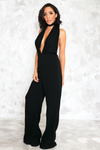 Key To My Heart Sleeveless Jumpsuit - Black - Haute & Rebellious