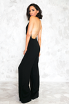 Key To My Heart Sleeveless Jumpsuit - Black - Haute & Rebellious