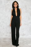 Key To My Heart Sleeveless Jumpsuit - Black - Haute & Rebellious
