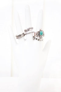 Giada Metal Ring Set - Silver - Haute & Rebellious
