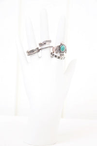 Giada Metal Ring Set - Silver - Haute & Rebellious