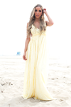 Camilla Open Back Crochet Maxi - Yellow - Haute & Rebellious