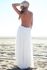 Camilla Open Back Crochet Maxi Dress - White [PRE-ORDER] - Haute & Rebellious