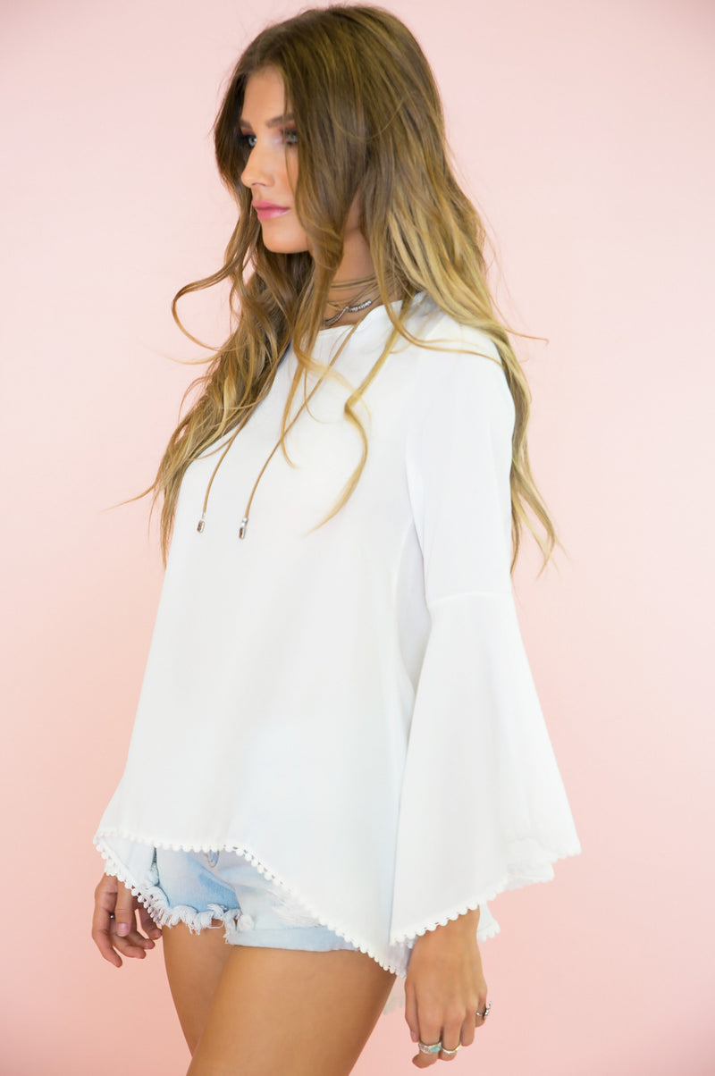 Ring The Bell Sleeve Blouse - Haute & Rebellious