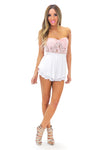PELTIER RUFFLE SKORT - White - Haute & Rebellious