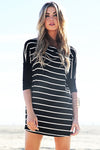 Lars Striped Dolman Sleeve Tunic - Haute & Rebellious